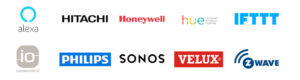 Somfy Smart Home Products logos